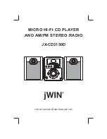 jWIN JX-CD3150D Owner'S Manual preview