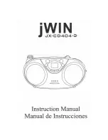 Preview for 1 page of jWIN JX-CD404d Instruction Manual