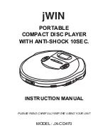 jWIN JX-CD470 Instruction Manual предпросмотр