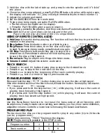 Preview for 4 page of jWIN JX-CD477 Instruction Manual