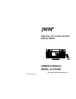 jWIN JX-CD5500 Owner'S Manual предпросмотр