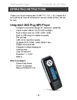 Предварительный просмотр 6 страницы jWIN JX-MP111 Instruction Manual