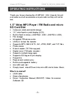 Preview for 2 page of jWIN JX-MP222 Instruction Manual