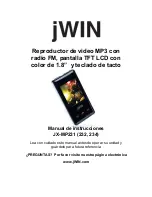 jWIN JX-MP231 (Spanish) Manual Del Instrucción предпросмотр