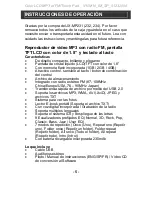 Preview for 6 page of jWIN JX-MP231 (Spanish) Manual Del Instrucción