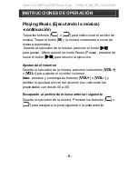 Предварительный просмотр 10 страницы jWIN JX-MP231 (Spanish) Manual Del Instrucción