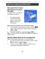 Preview for 22 page of jWIN JX-MP231 (Spanish) Manual Del Instrucción