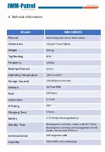 Preview for 5 page of JWM GUARD TOUR WM-5000F3 User Manual