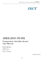 Предварительный просмотр 1 страницы JXCT JXBS-3001-TH-RS User Manual