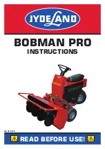 Preview for 1 page of JYDELAND BOBMAN PRO Instructions Manual