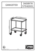 Предварительный просмотр 1 страницы Jysk 3600978 Assembly Instructions Manual