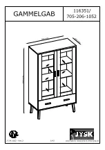 Jysk 705-206-1052 Assembly Instructions Manual предпросмотр