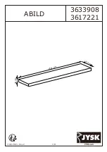 Предварительный просмотр 1 страницы Jysk ABILD 3617221 Manual