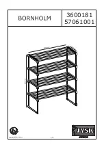 Предварительный просмотр 1 страницы Jysk Bornholm 3600181 Assembly Instructions Manual