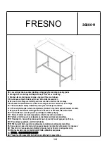 Preview for 1 page of Jysk FRESNO 3680011 Manual