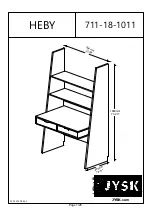 Jysk HEBY 711-18-1011 Manual preview