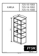 Jysk KARLA 725-10-1003 Manual preview