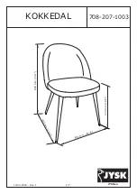 Jysk KOKKEDAL Assembly Instruction Manual предпросмотр