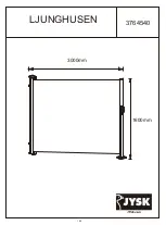 Jysk LJUNGHUSEN 3764540 Manual preview