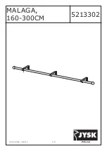 Предварительный просмотр 1 страницы Jysk MALAGA 5213302 Quick Start Manual