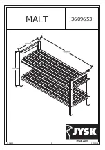 Preview for 1 page of Jysk MALT 3609653 Manual