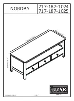 Preview for 1 page of Jysk NORDBY 717-187-1024 Assembly Instructions Manual