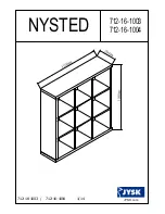 Jysk NYSTED 712-16-1003 Assembly Manual предпросмотр