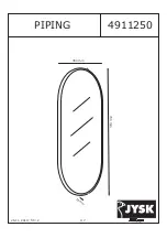 Предварительный просмотр 1 страницы Jysk PIPING 4911250 Assembly Instructions Manual