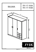 Preview for 1 page of Jysk RAUMA 701-17-1004 Manual