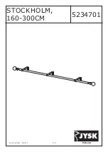 Jysk STOCKHOLM 5234701 Assembly Instructions Manual preview