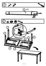 Предварительный просмотр 4 страницы Jysk Truro 25355702 Assembly Instruction