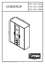 Preview for 1 page of Jysk VINDERUP Assembly Manual