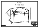 Preview for 1 page of Jysk VITIS Instructions For Use And Care Manual