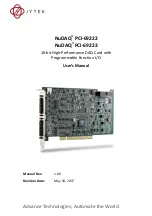 JYTEK NuDAQ PCI-69222 User Manual предпросмотр