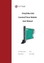 Preview for 1 page of JYTEK PCIe-5211 User Manual