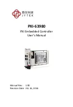 Preview for 1 page of JYTEK PXI-63980 User Manual