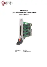 Preview for 1 page of JYTEK PXI-67921 User Manual