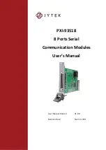 Preview for 1 page of JYTEK PXI-93518 User Manual