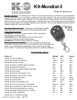 K-9 K9-Mundial-3 Quick Start Manual предпросмотр