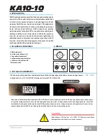 Предварительный просмотр 3 страницы K-array KA10-10 User Manual