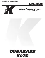 K-array Ko70 User Manual preview