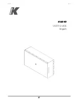 Предварительный просмотр 1 страницы K-array KU210 User Manual