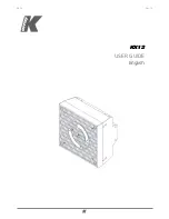 Предварительный просмотр 1 страницы K-array KX12 User Manual