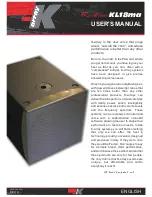 K-array Redline KL18ma User Manual preview