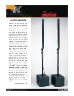 K-array Redline KR100S User Manual preview