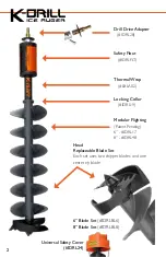 Предварительный просмотр 2 страницы K-Drill Ice Auger Owner'S Manual