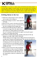 Preview for 4 page of K-Drill Ice Auger Owner'S Manual