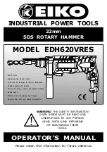 K-EIKO EDH620VRES Operator'S Manual preview