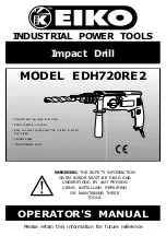 K-EIKO EDH720RE2 Operator'S Manual предпросмотр