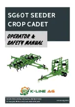 Preview for 1 page of K-Line CROP CADET SG60T Operating & Safety Manual